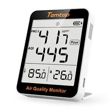 Temtop S1 Thermometer Indoor Hygrometer w/PM2.5 Air Quality Monitor AQI Detector picture