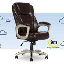 Serta Big and Tall Commercial Office Chair Memory Foam 350 Lb Capacity Brown picture