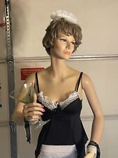 Vintage 1960s Realistic Female FULL SIZE/BODY Display Mannequin W/ Base picture