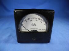 Burlington 0 to 50 DC Volts Panel Meter Vintage model 31A (FREE & FAST SHIPPING) picture