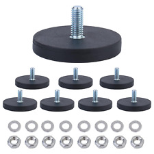 8 PCS Rubber Coated Magnets, Neodymium Magnet Base Non Slip with M6 Threaded Stu picture