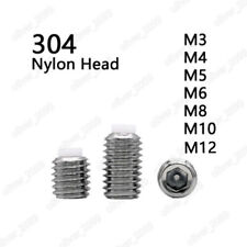 304 Stainless Steel Hexagon Socket Set Screw With Nylon Dog Point M3 M4 M5-M12 picture