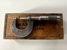 Vintage Brown & Sharpe No. 13 Micrometer 0-1