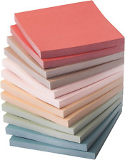 Sticky Notes, 12 Pads, 3”X3”, Vintage Colors, Sticky Notes 3X3, Sticky Note picture