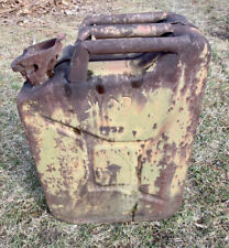 Vintage 1952 Military Jerry Gas Can Radio Steel 20L Jeep W&W Militaria picture