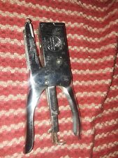 Vintage Apsco A1 De Luxe Handheld Squeeze Plier Stapler Metal picture