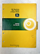 Vintage 1979 John Deere 165 Backhoe (For Tractor 3-Point Hitch) Parts Catalog picture