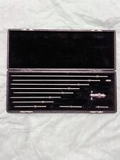 Vintage Starrett #124B Solid Rod Inside Micrometer 2-12” Range 0.001 Resolution picture