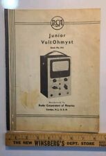 RCA Rare JUNIOR Voltohmyst Stock No.165 Original Manual User Guide Vintage picture