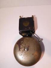 ANTIQUE VINTAGE INDUSTRIAL ANSONIA IRON STEEL ELECTRIC WALL BELL -ALARM-WORKING picture