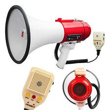 5Core 60W Megaphone Speaker Pro Bullhorn Handheld Police Siren Voice Recording picture