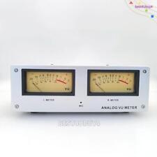 Wire-free Square Analog VU Meter Alloy Panel LED Warm Backlight Voice Controlled picture