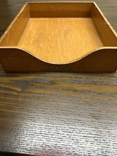 Vintage Shaw-Walker Wooden Box Office File Tray Paper Organizer picture