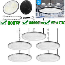 5 Pack 800W UFO LED High Bay Light Warehouse Industrial LED Shop Light Fixture picture