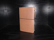 Midori Style Traveler’s Refillable Pocket Notebook GENUINE TANNED LEATHER Wheat picture