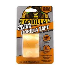 Gorilla Crystal Clear Repair Duct Tape, 1.88” x 5 yd, Clear, 1 Pack,  picture