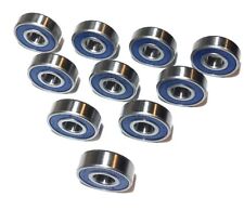 10 QTY 6201-RS RUBBER SEAL BEARING 6201RS BALL BEARINGS 6201 RS TEN PCS SET 10X picture