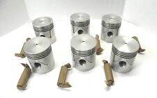 VINTAGE MOPAR SEMI PISTONS SET OF 6 #1121677 WITH PINS AND PAPERWORK NOS  picture