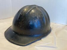 Cool Used Vintage JACKSON PRODUCTS SC-1 Fiberglass Safety Hard Hat Black & Blue picture