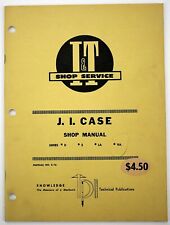 Vintage 1954 I&T J.I. Case Shop Service Manual #C-16 Series D, S, LA, VA picture