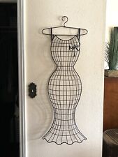 Vintage Female Wire Metal Boutique Clothing Hanging Display Dress Form Mennequin picture