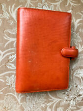 Vintage Levenger Fine Tan Leather 6 Ring Binder Organizer 7 1/2