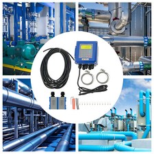 Ultrasonic Flow Meter Flowmeter Liquid Flow Meter IP67 With TM-1 Transducer NEW picture