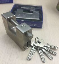 A Pair Of Keyed Alike Heavy Duty Padlock Lock 94mm Container Garage Warehouse picture