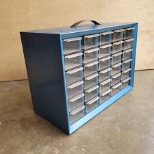 Vintage 30 Drawer Metal Akro-Mils Small Parts Storage Organizer Cabinet Bin picture