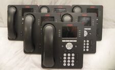 Lot of 6 AVAYA 9611G Gigabit IP VoIP Phones w/ Handsets & Stands TESTED picture