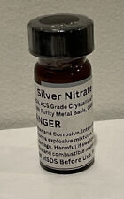 Pure Silver Nitrate Crystal 99.9+% ACS Grade 10 Grams picture