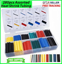 280pcs HEAT SHRINK TUBING Sleeve Cable Wire Wrap Tube 2:1 Assortment Kit Box Set picture