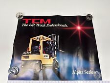 Vintage TCM Forklift Advertising Poster Lift Truck Professionals Alpha 24