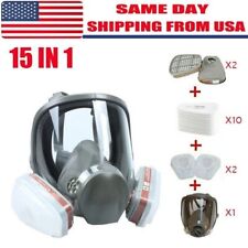US Full Face Gas Mask Painting Spraying Respirator w/Filters for 6800 Facepiece picture