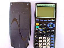 Vintage Texas Calculator ti- 83 Plus Tested Black Flaws Free & Working With Case picture