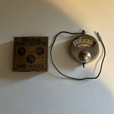 Vintage Sterling Pocket Voltammeter 1916 W Box Amps Amperes Volt Checker, Nice picture