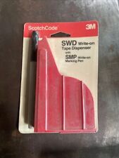 Vintage 3M SWD ScotchCode Wire Marker Write-On Dispenser with Tape & Pen ~ NEW picture