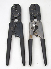 Vintage LEMCO R 731 & Sargent Hex Crimp Tool .262 .324 .384 Ratcheting Lot picture