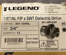 Dielectric Union 3/4 Inch. Legend Brand Item Number 301-104NL picture