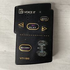 Vintage VOICE IT Personal Note Recorder VT-180 BROKEN NON-WORKING For Parts picture