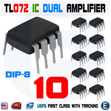 10PCS TL072CP TL072 Low Noise JFET Dual Op-Amp DIP-8 IC Operational Amplifier picture