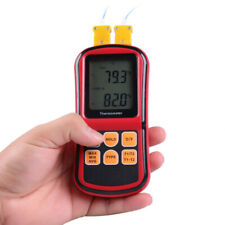 Digital LCD 2 Channels Thermometer K-type Thermocouple Temperature Tester Meter picture