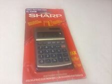 Vintage SHARP ELSI-MATE EL-326S Solar Cell Calculator with Booklet & Case Sealed picture