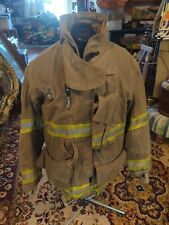 Vintage Retired Firefighter Turnout JACKET FIRE COAT USED 44 X 32 picture