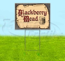BLACKBERRY MEAD 18x24 Yard Sign Corrugated Plastic Bandit Lawn Business MEDIEVAL picture