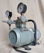 Gast 1HAB-25-M100X Oil-less Air Compressor Vacuum Pump 115V 1/6HP 100PSI GE picture