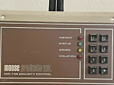 Vintage70s Moose Products Alarm Device Metal Wall Enclosure Control Panel -MP735 picture
