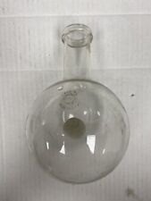 Vintage PYREX 500 mL Glass Short Ring Neck Round Bottom Boiling Flask picture