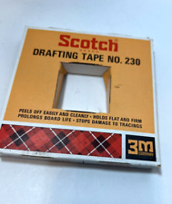 Vintage 3M Scotch Drafting Tape 3/4 in x 60 yds Paper With Cutter Boxed 230 picture