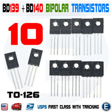 5pcs BD139 + 5pcs BD140 TO-126 Silicon NPN PNP Transistor Low Voltage 80V 1.5A picture